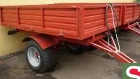 Полуприцеп тракторный самосвальный 1ПТС-2 с надставными сетчатыми/цельнометаллическими бортами