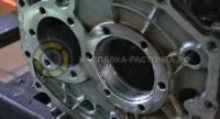 Восстановление посадочного места под подшипник КПП Isuzu